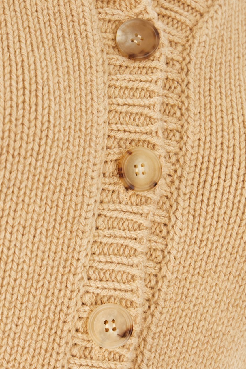 Chloé Chloe Beige cotton and cashmere cardigan Beige