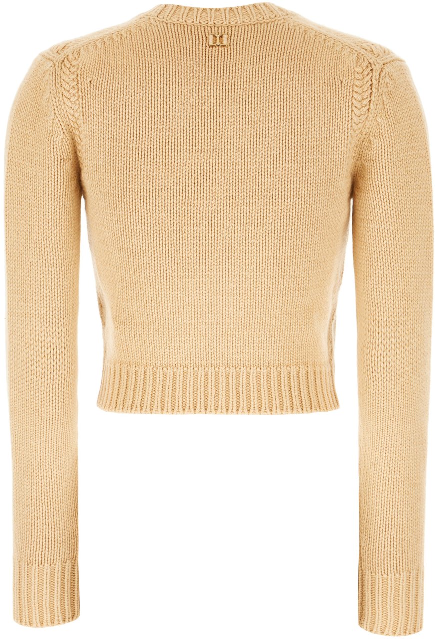 Chloé Chloe Beige cotton and cashmere cardigan Beige
