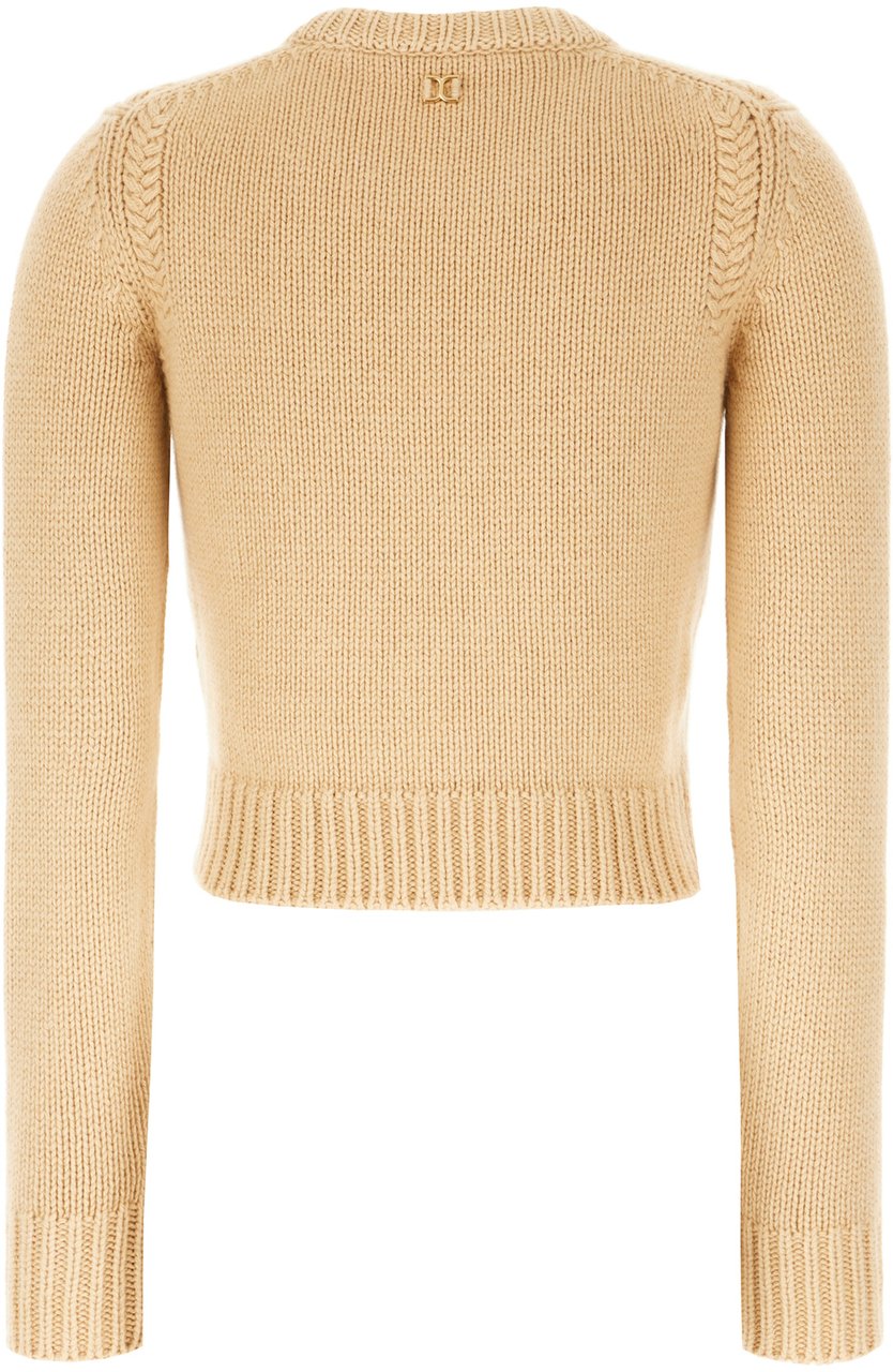 Chloé Chloe Beige cotton and mohair sweater Beige
