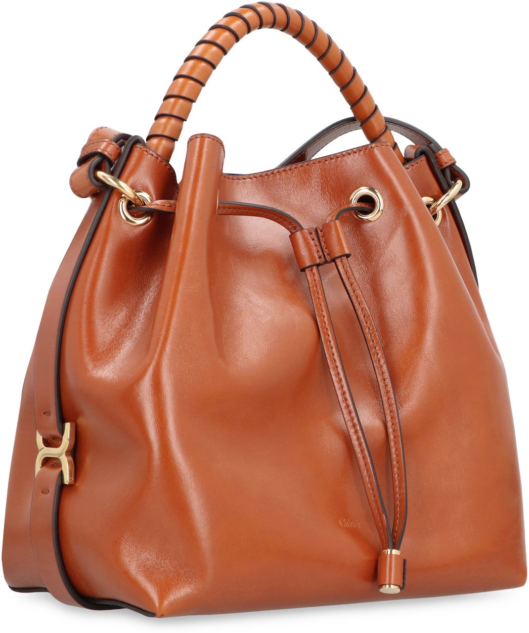 Chloé Bucket bag Marcie in leather Bruin