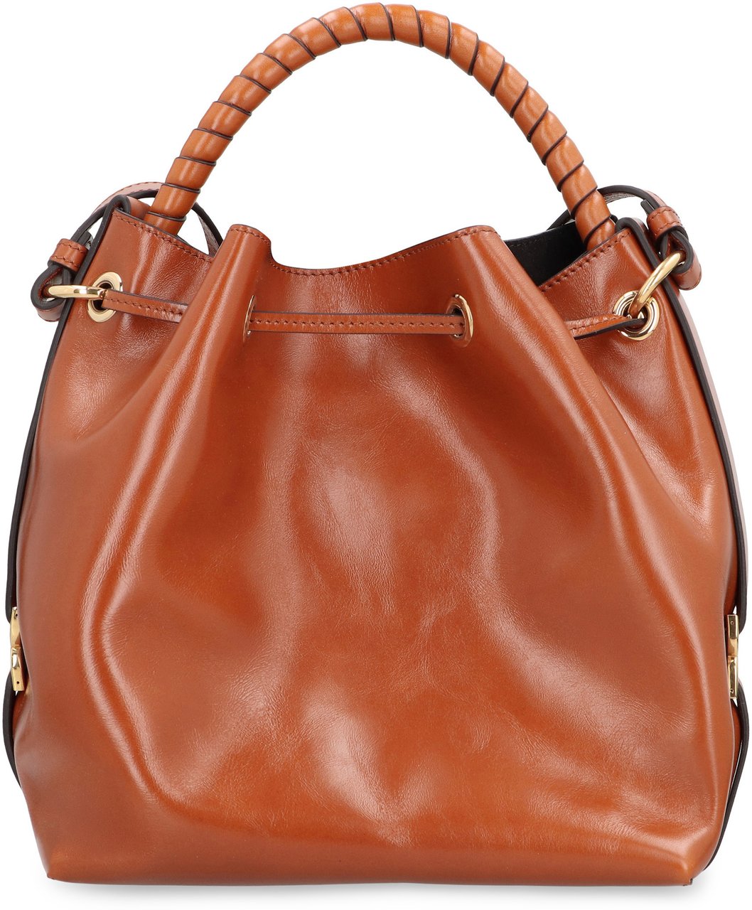 Chloé Bucket bag Marcie in leather Bruin