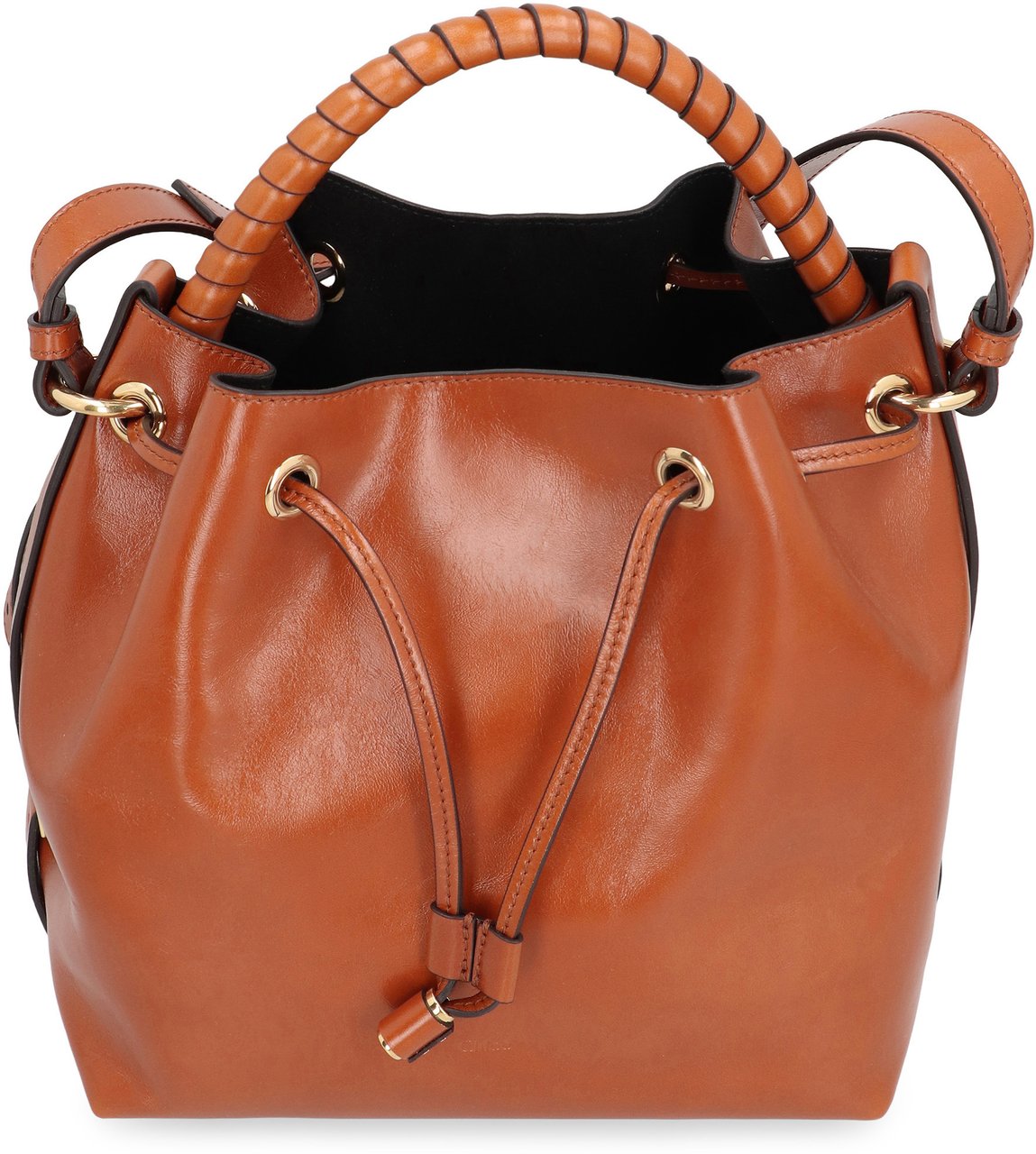 Chloé Bucket bag Marcie in leather Bruin