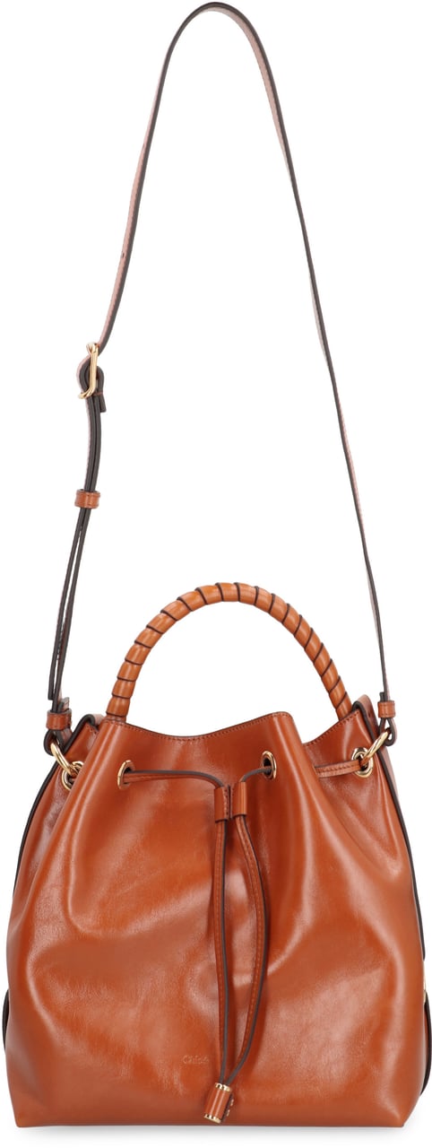 Chloé Bucket bag Marcie in leather Bruin