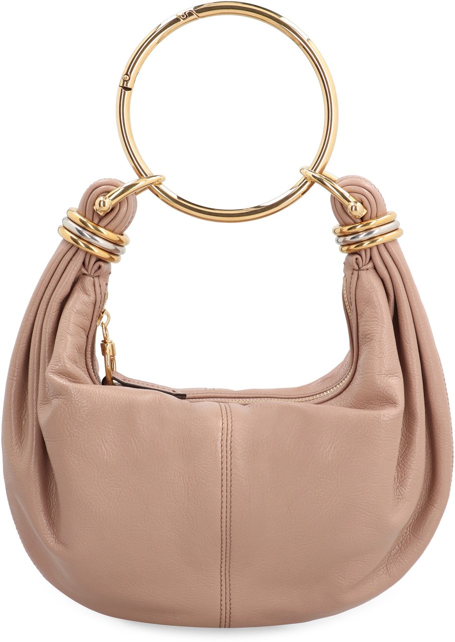 Chloé Bracelet leather hobo-bag Roze