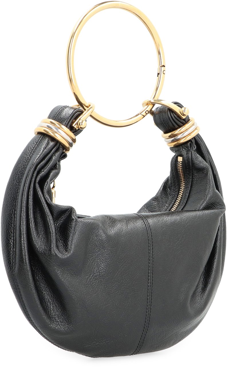 Chloé Bracelet leather hobo-bag Zwart