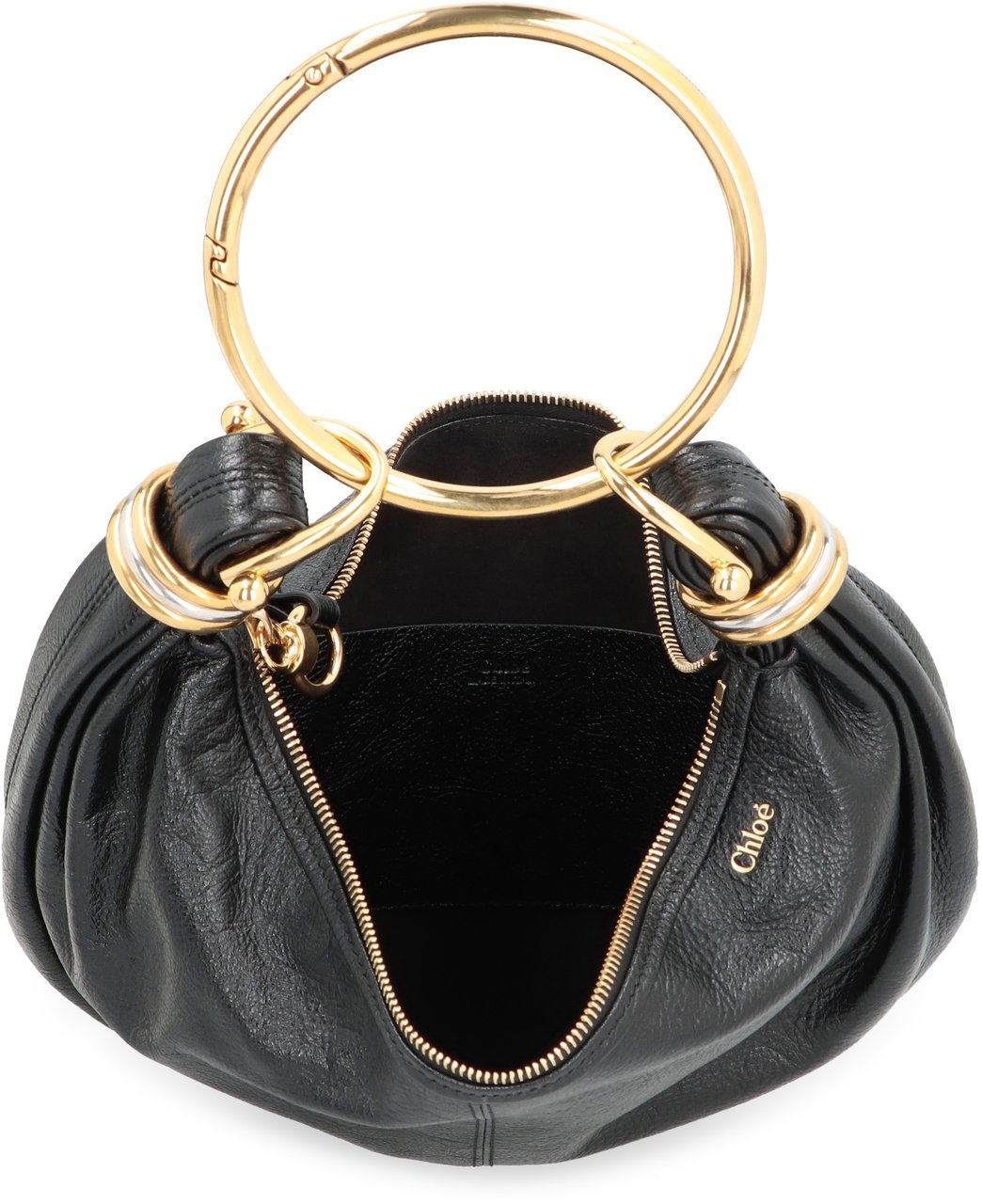 Chloé Bracelet leather hobo-bag Zwart