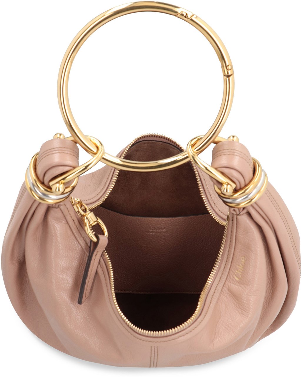 Chloé Bracelet leather hobo-bag Roze