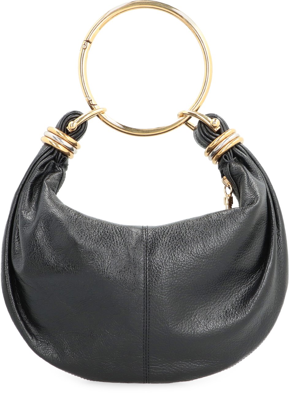Chloé Bracelet leather hobo-bag Zwart