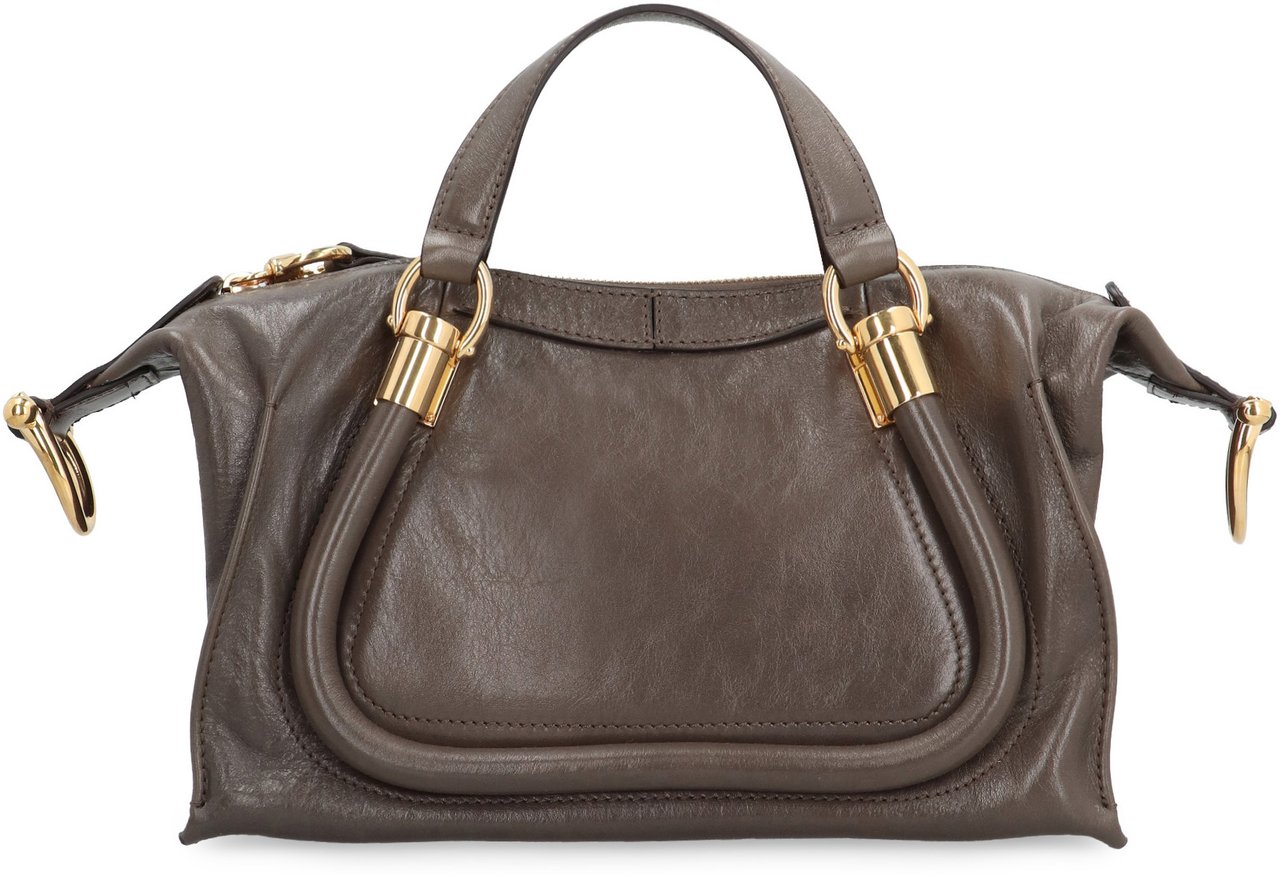 Chloé Paraty 24 piccola Leather shoulder bag Neutraal