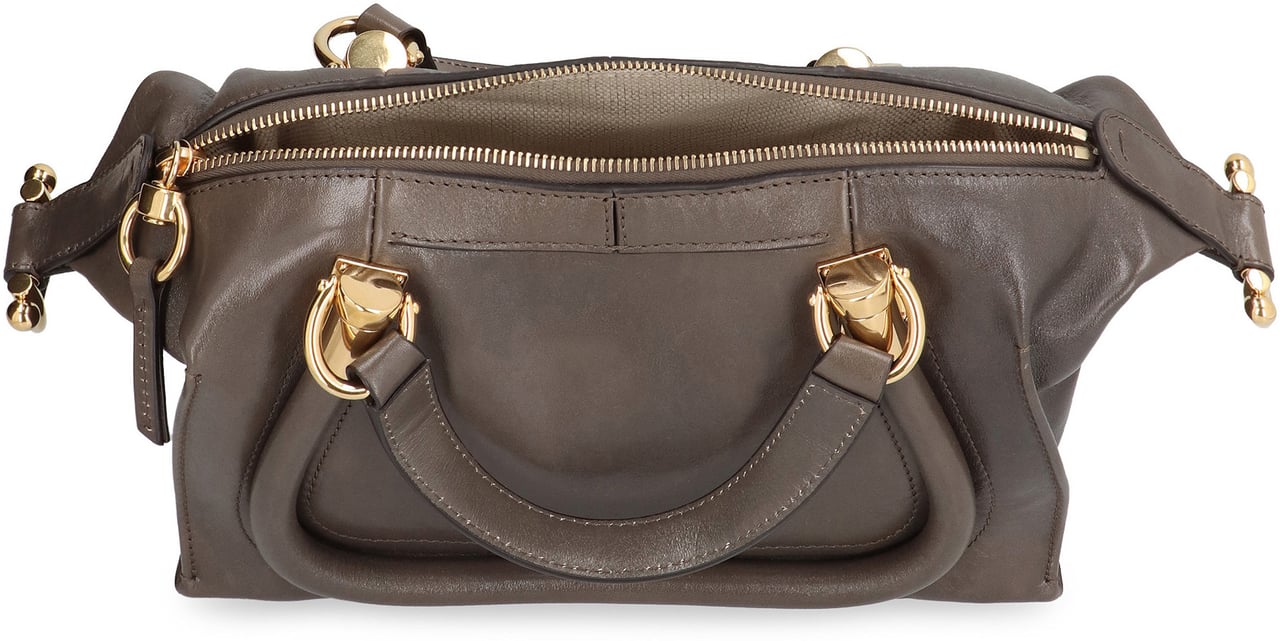 Chloé Paraty 24 piccola Leather shoulder bag Neutraal
