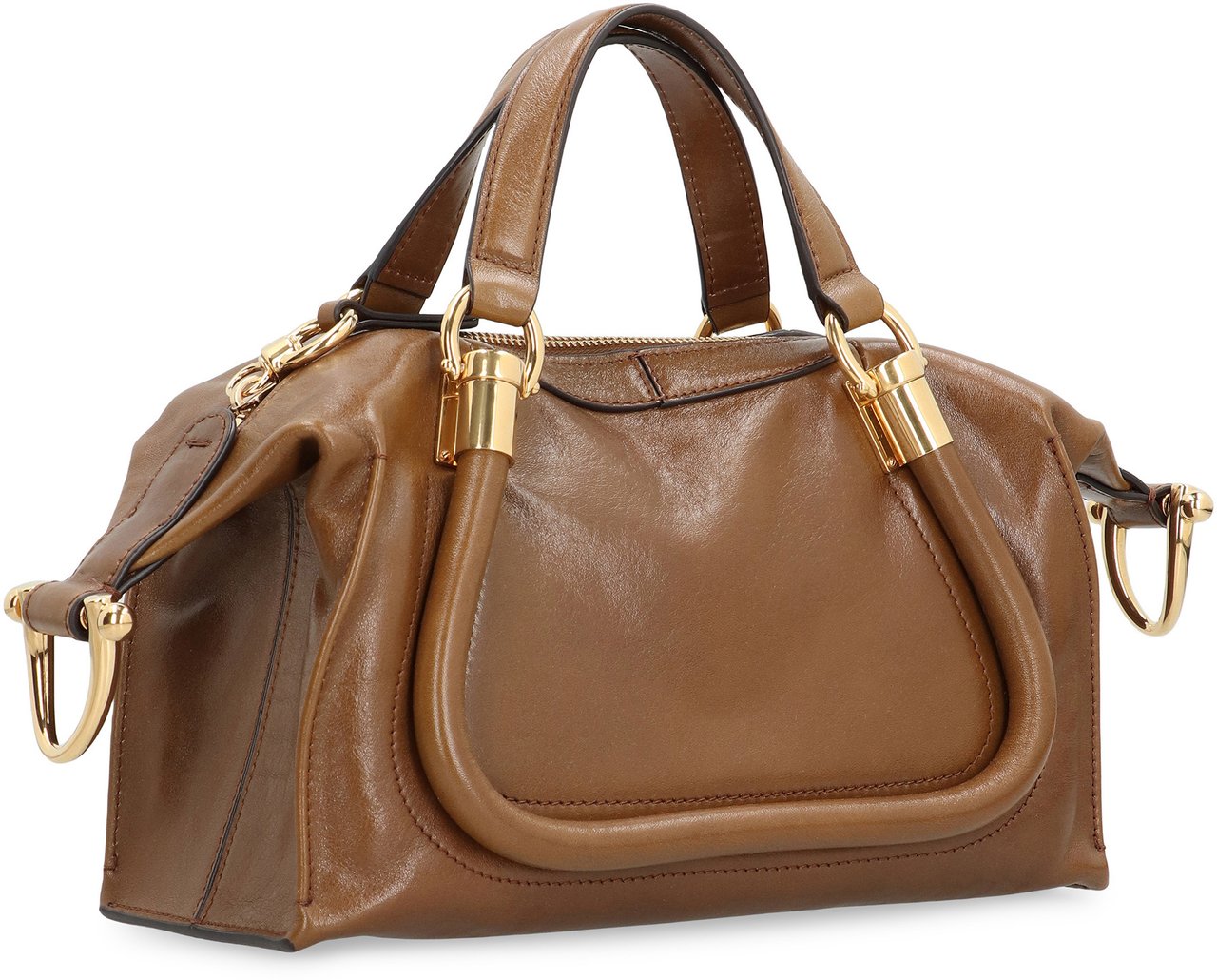 Chloé Bags Paraty 24 in leather Bruin