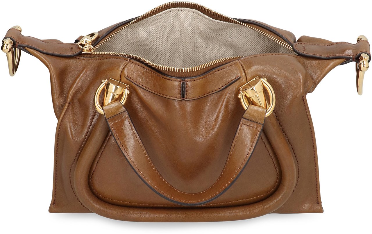 Chloé Bags Paraty 24 in leather Bruin