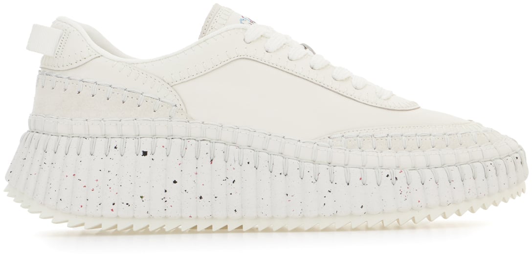 Chloé Chloe White leather Nama sneakers Wit