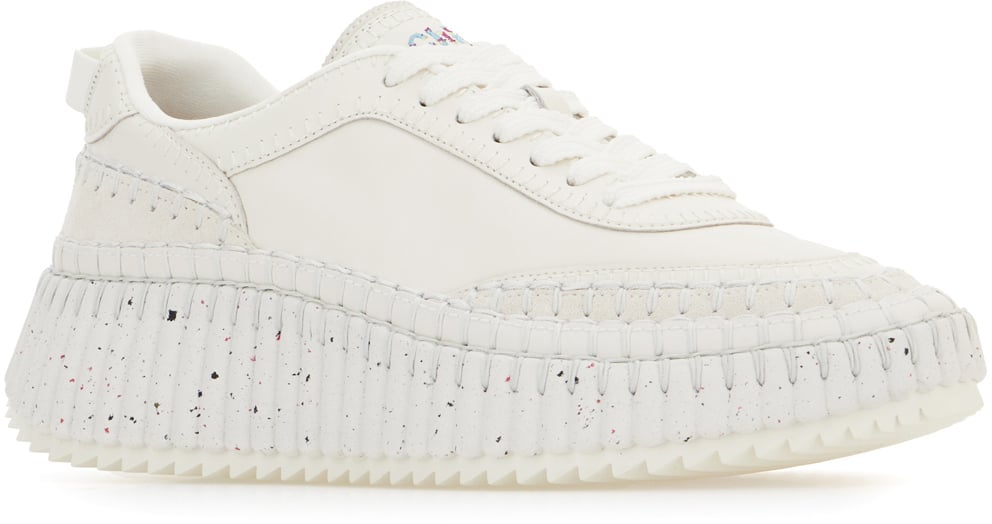 Chloé Chloe White leather Nama sneakers Wit