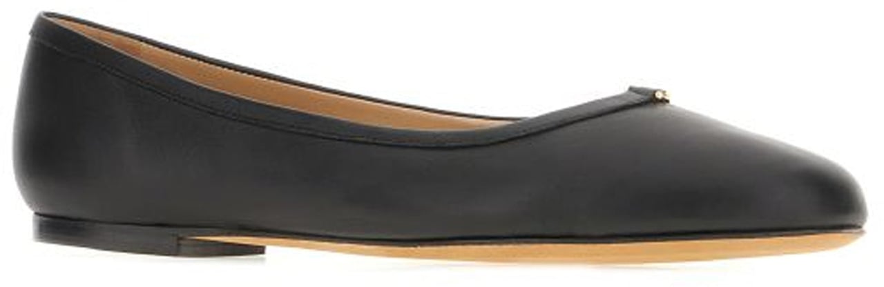 Chloé Chloé Leather Ballerina Flats Zwart