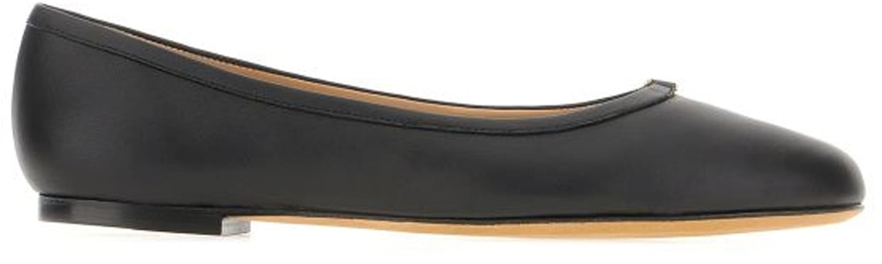 Chloé Chloé Leather Ballerina Flats Zwart