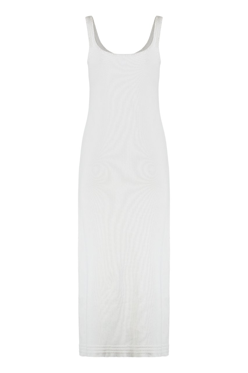 Chloé Ribbed knit midi dress Wit