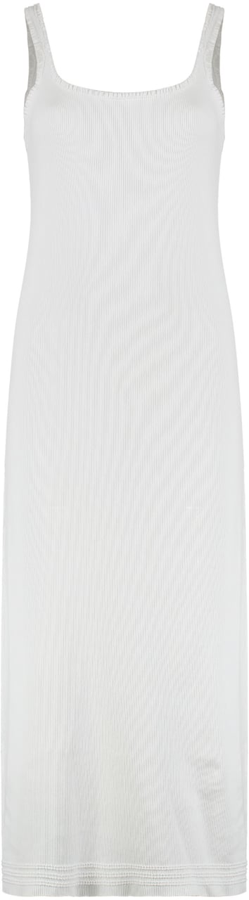 Chloé Ribbed knit midi dress Wit