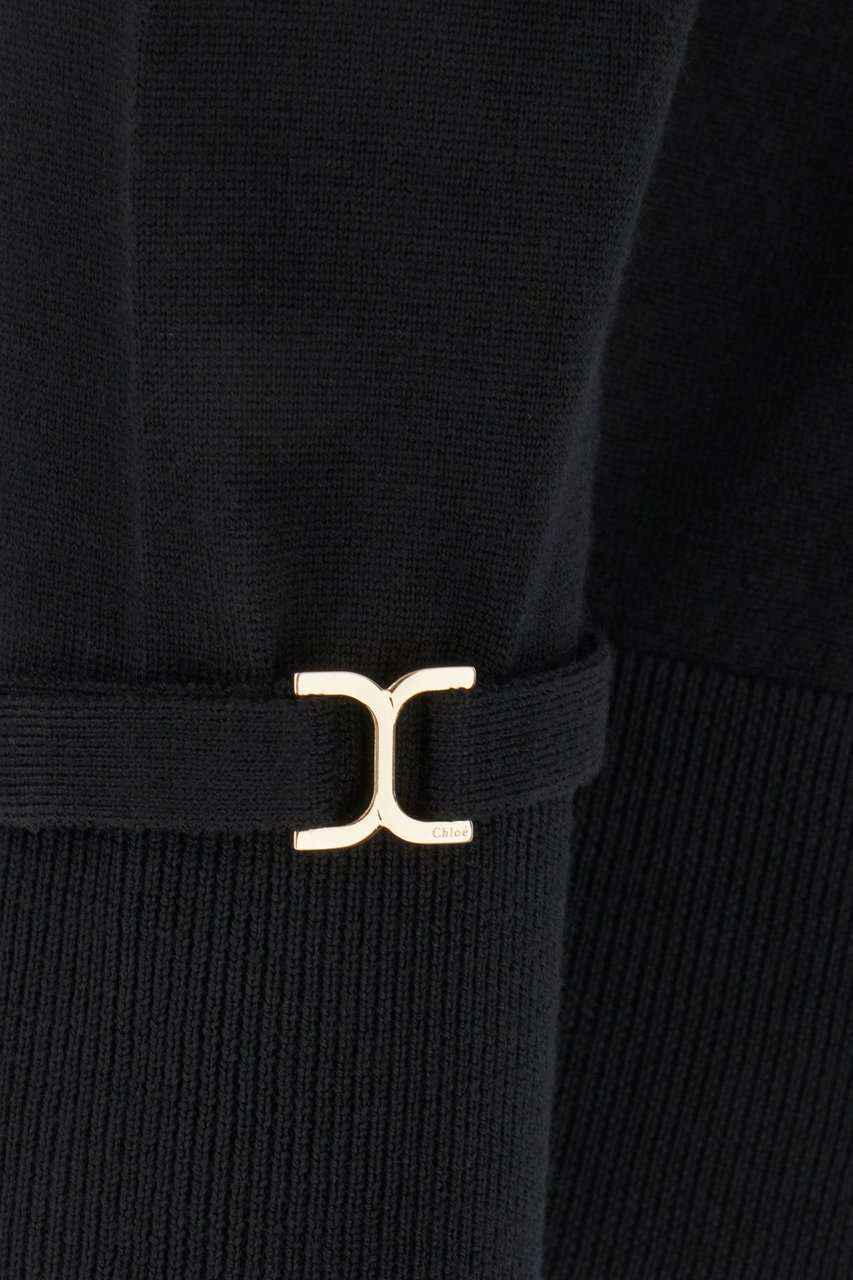 Chloé Chloe Black wool sweater Zwart