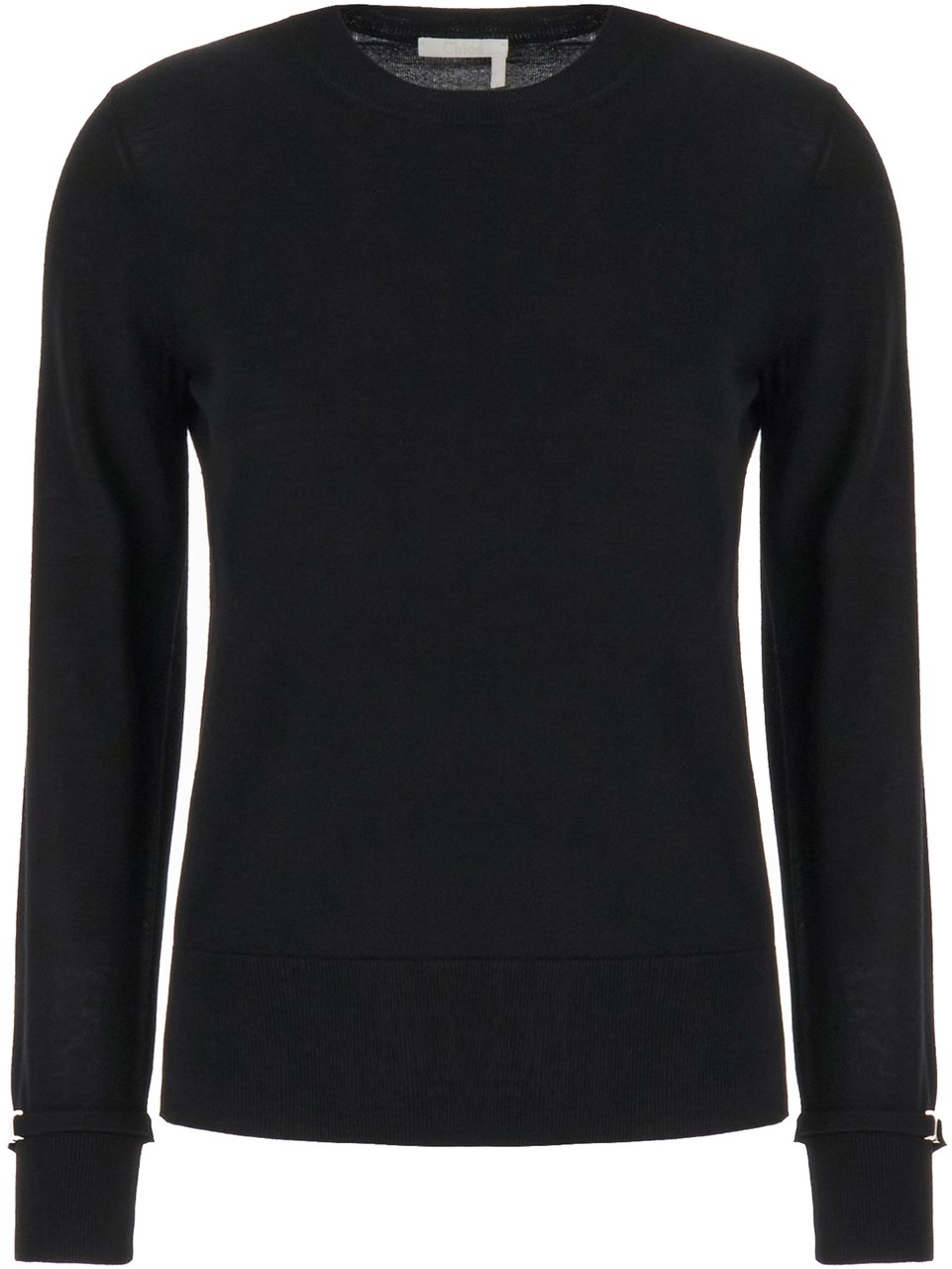 Chloé Chloe Black wool sweater Zwart