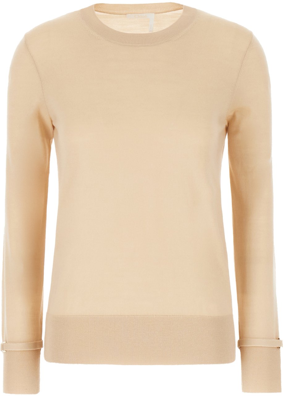 Chloé Chloe Pink skin wool sweater Roze