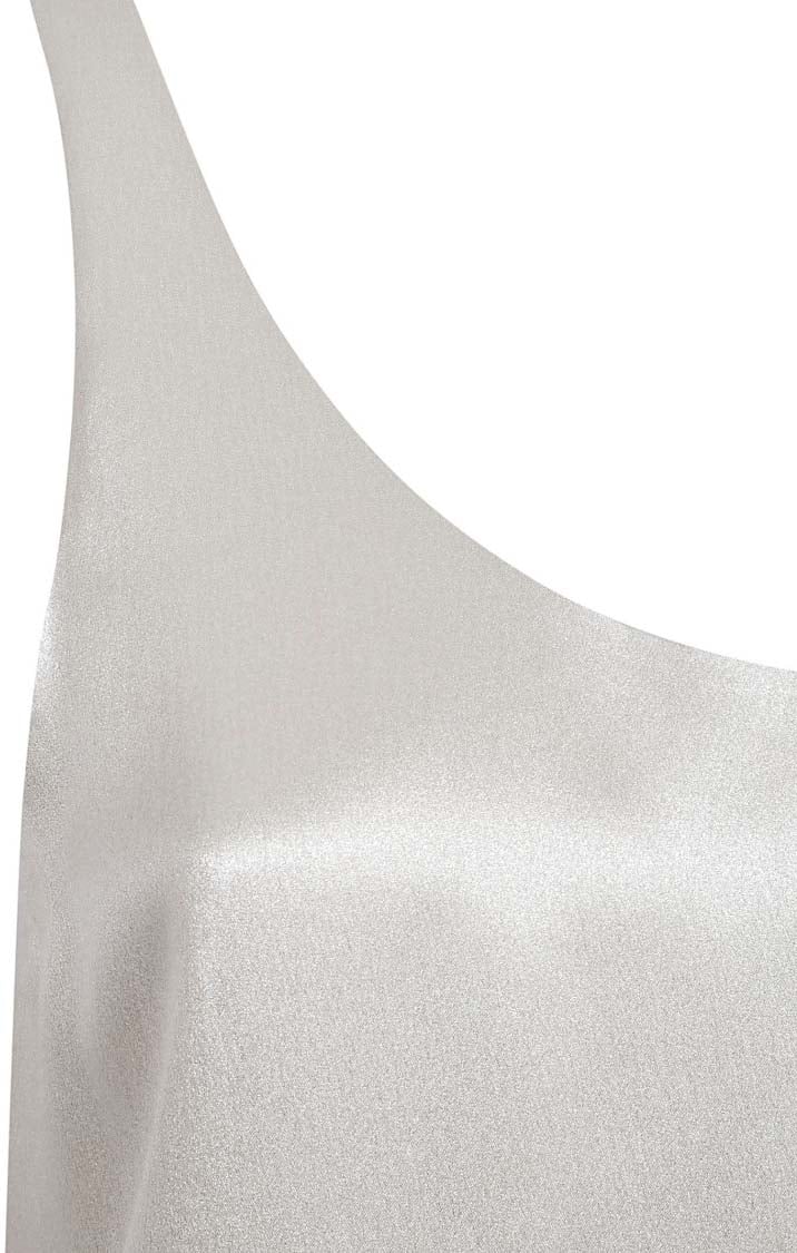 Chloé Sleeveless Silk Top With Rounded Neckline Wit