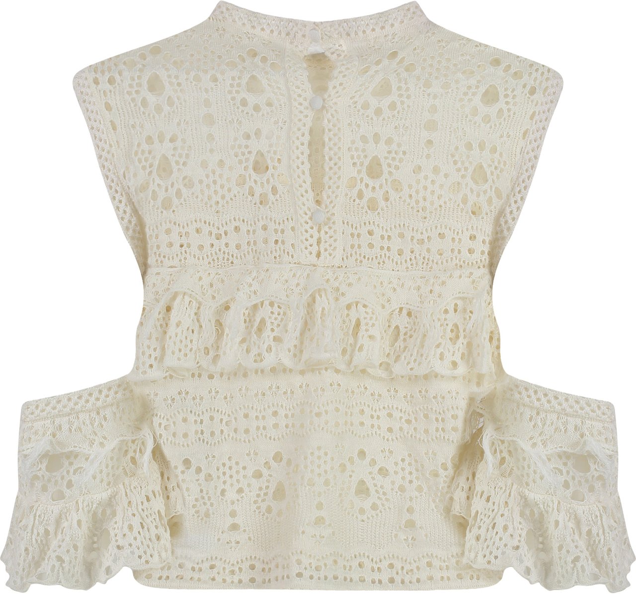 Chloé Crochet knit top Neutraal