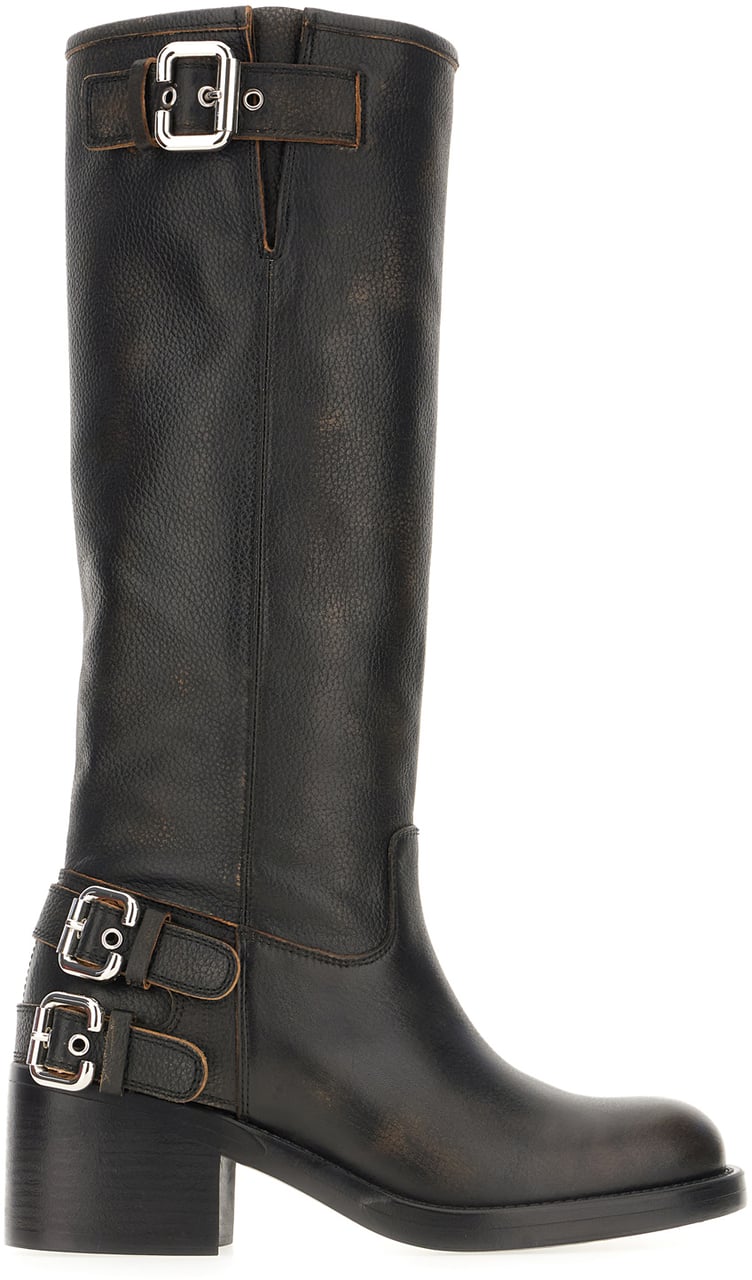 Chloé Chloe Black leather Dakota boots Zwart