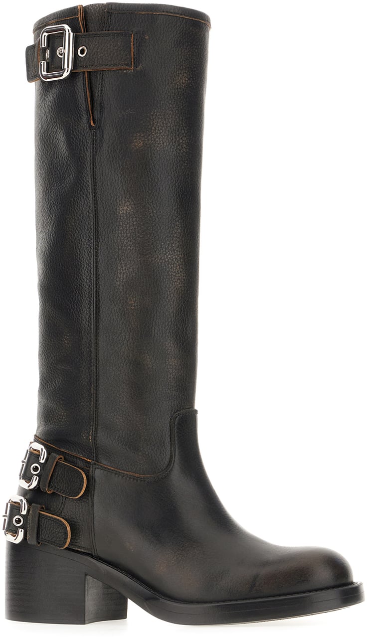 Chloé Chloe Black leather Dakota boots Zwart
