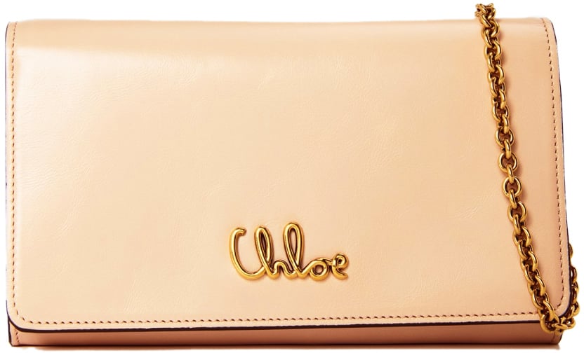 Chloé Iconic Flap Wallet On Chain Shoulder Bag Roze