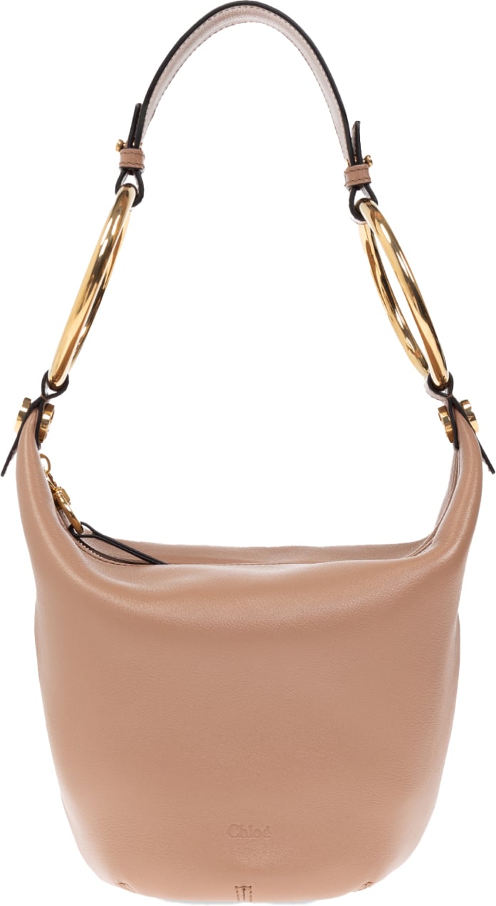 Chloé Bracelet Logo Shoulder Bag Bruin