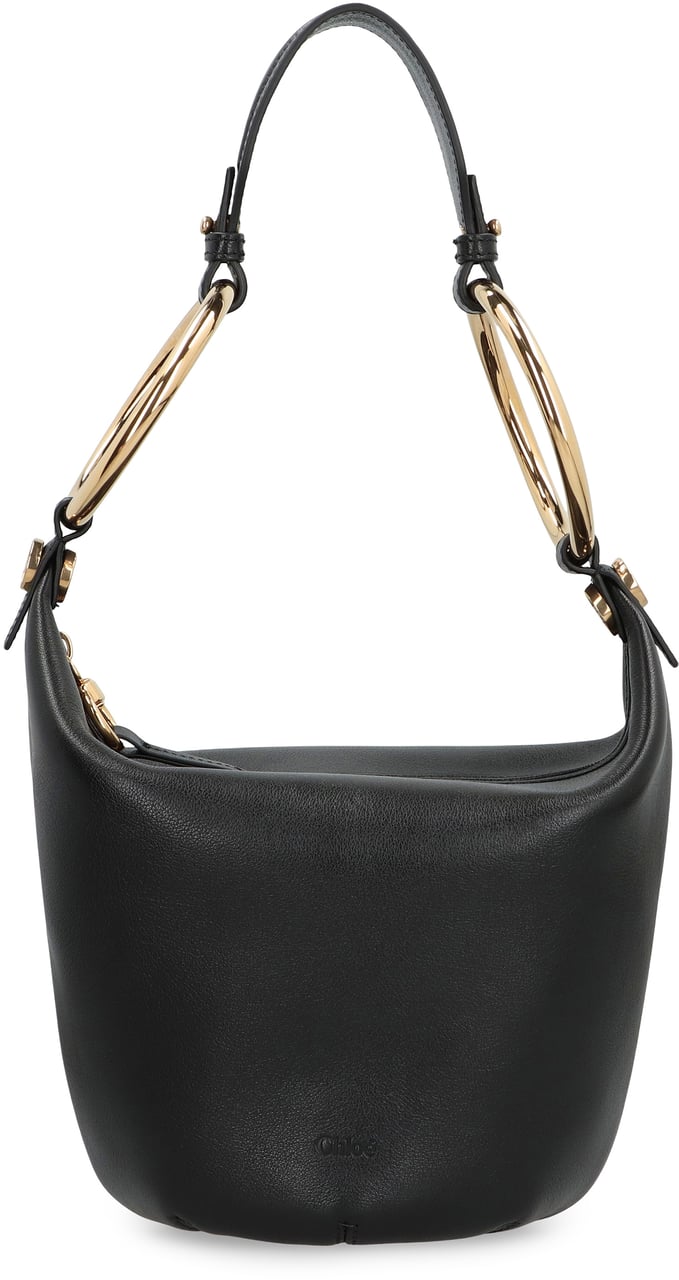 Chloé Small leather bracelet Zwart