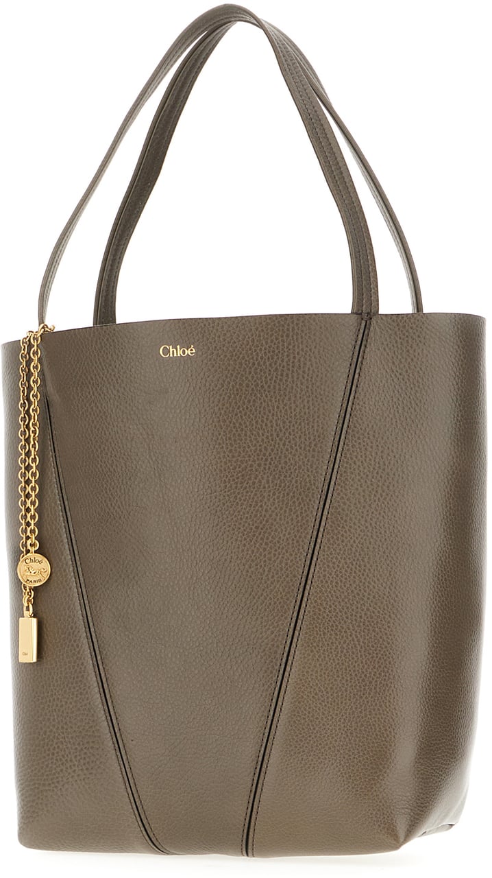 Chloé Chloe Charcoal leather shoulder bag Zwart