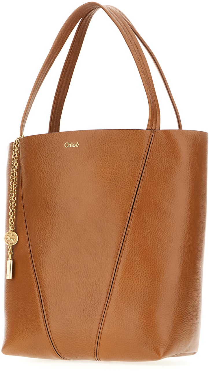 Chloé Chloe Brick leather shoulder bag Bruin
