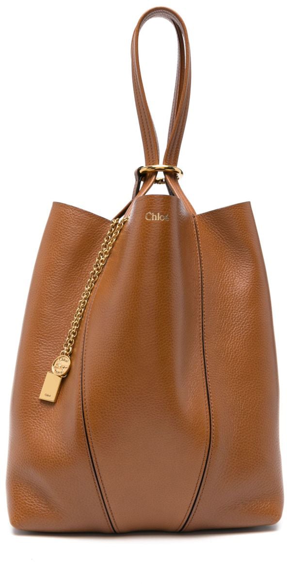 Chloé Bags Leather Brown Bruin
