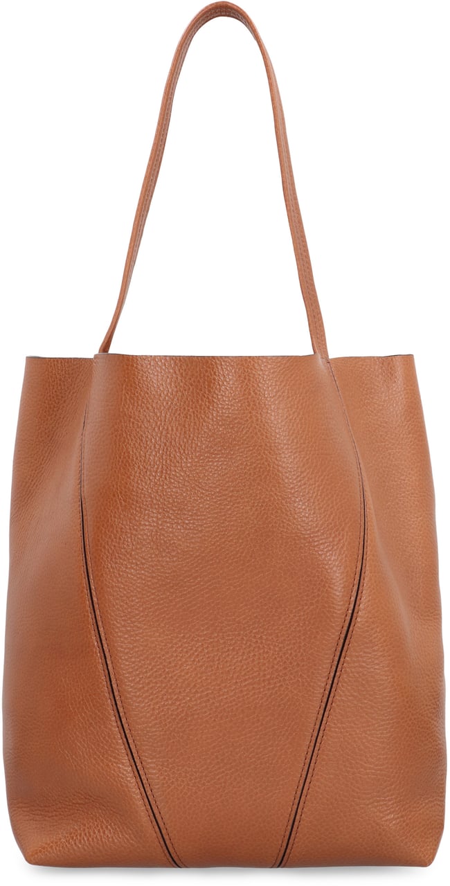 Chloé Tote bag Chloé Spin in leather Bruin