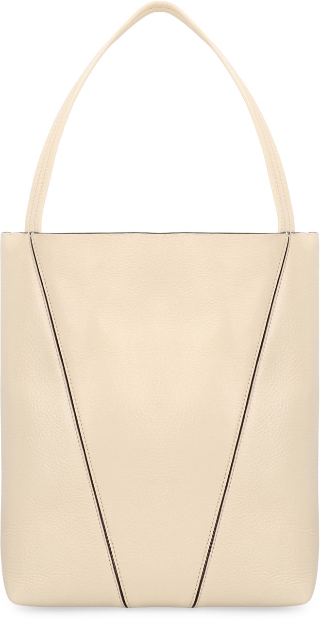Chloé Chloé Spin leather tote bag Neutraal