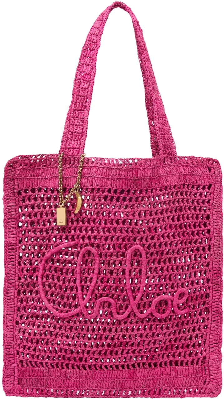 Chloé Summer Banana Logo Tote Bag Roze