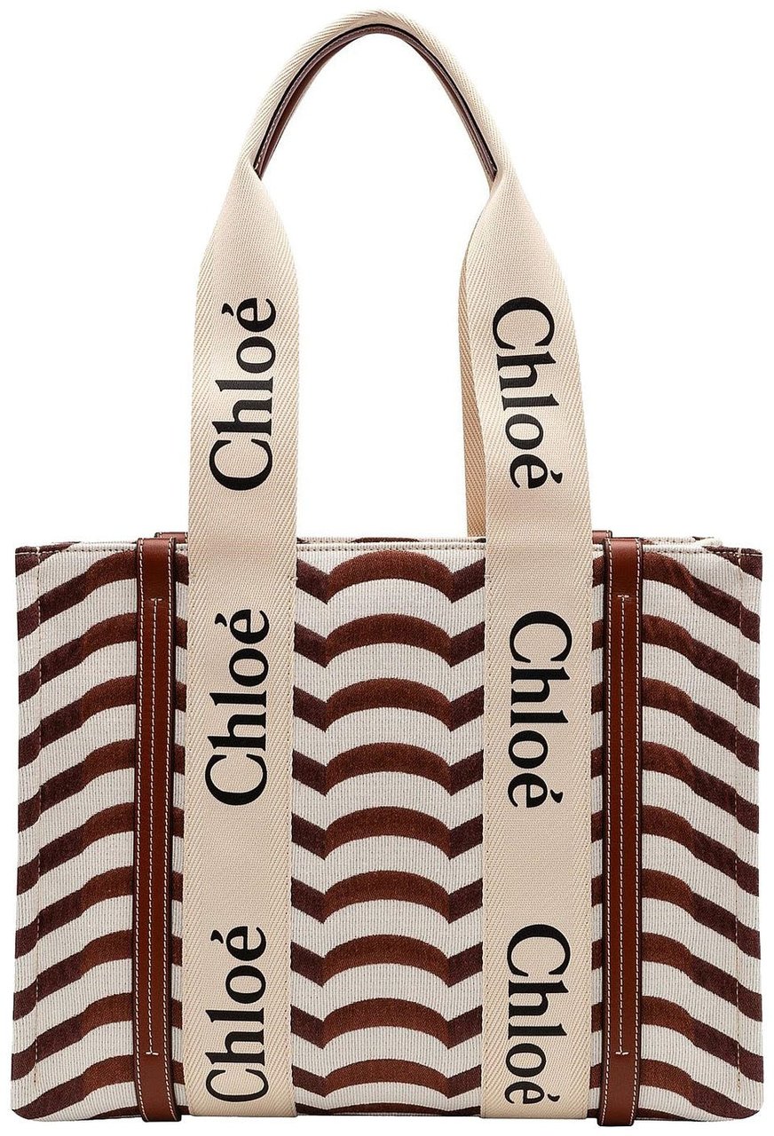 Chloé Chloé Woody Medium Tote Bag Beige