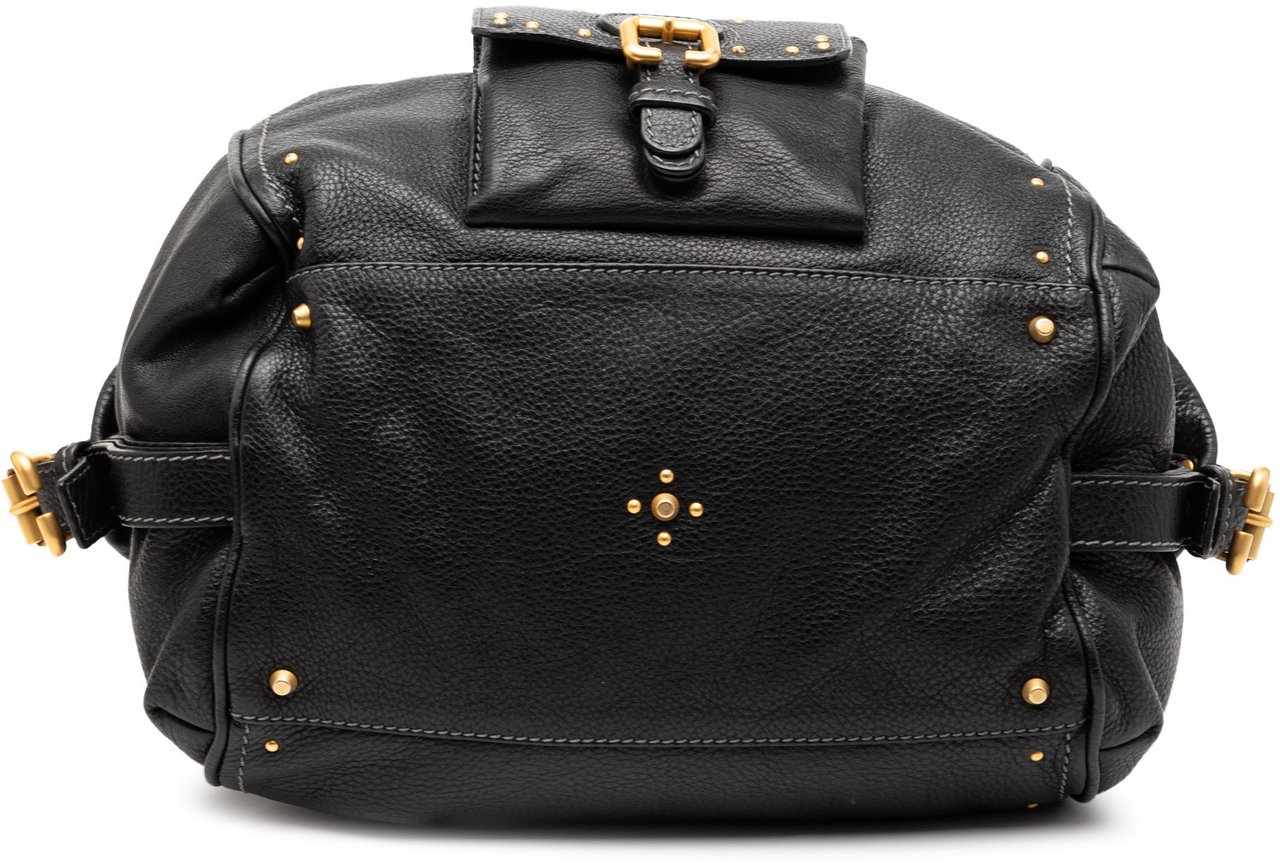 Chloé Leather Paddington Handbag Zwart