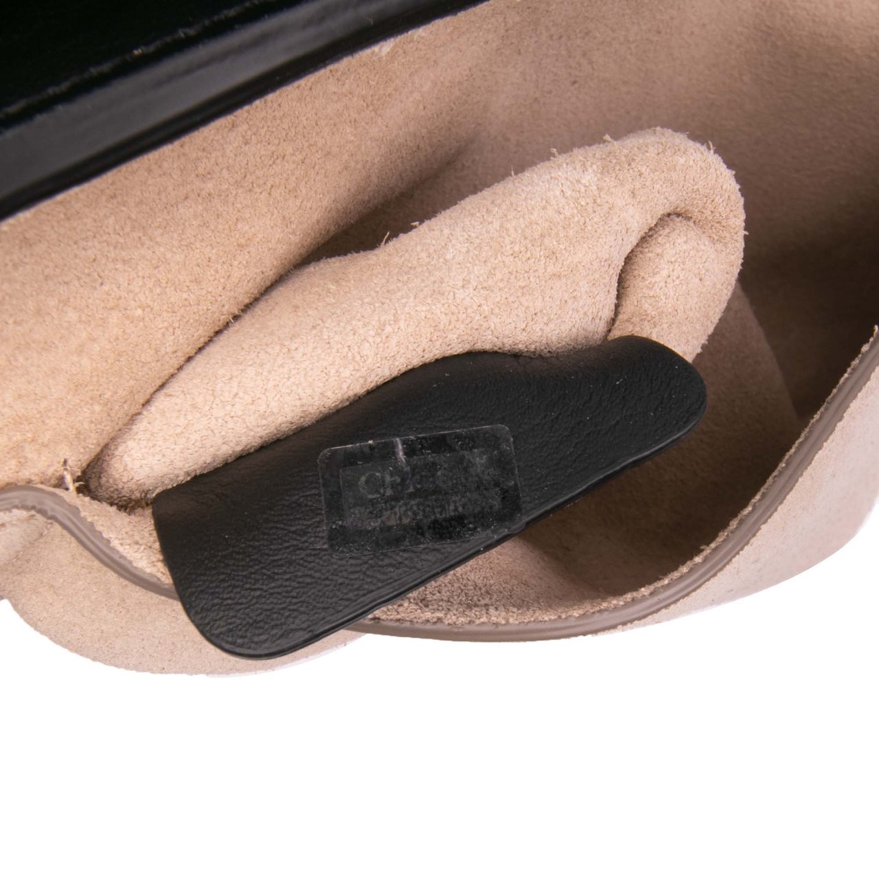 Chloé Calfskin and Suede Faye Clutch Zwart