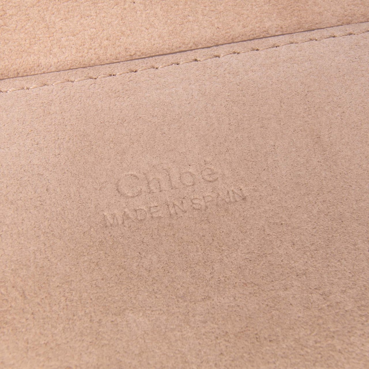 Chloé Calfskin and Suede Faye Clutch Zwart