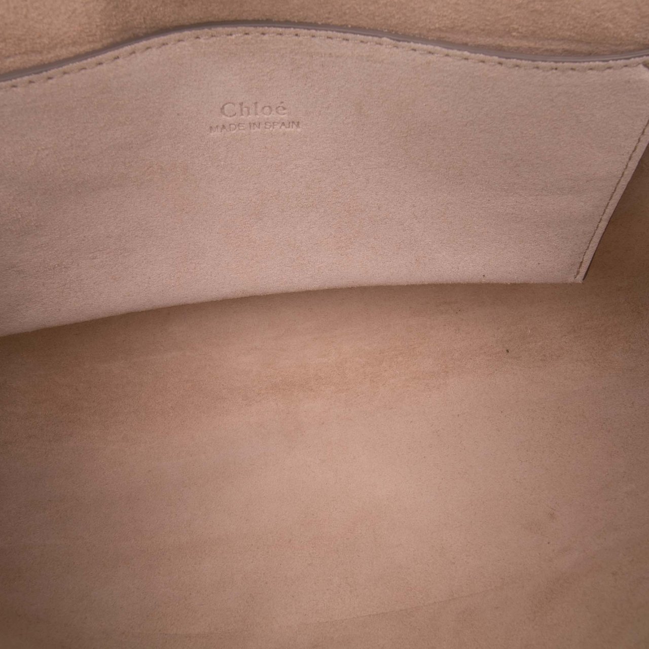 Chloé Calfskin and Suede Faye Clutch Zwart