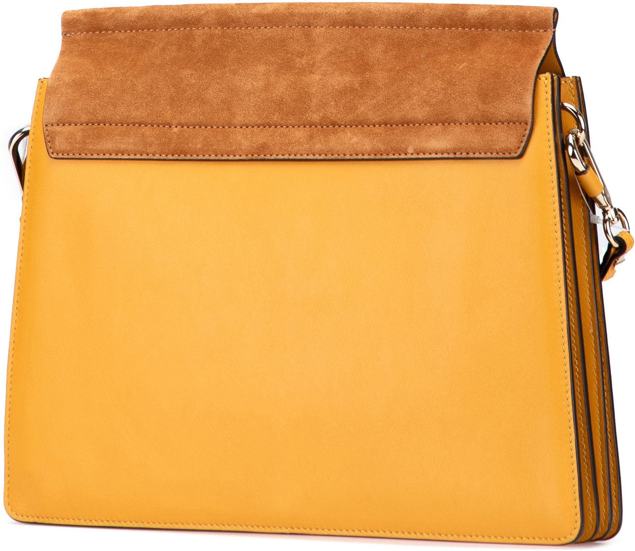 Chloé Medium Leather Faye Shoulder Bag Geel