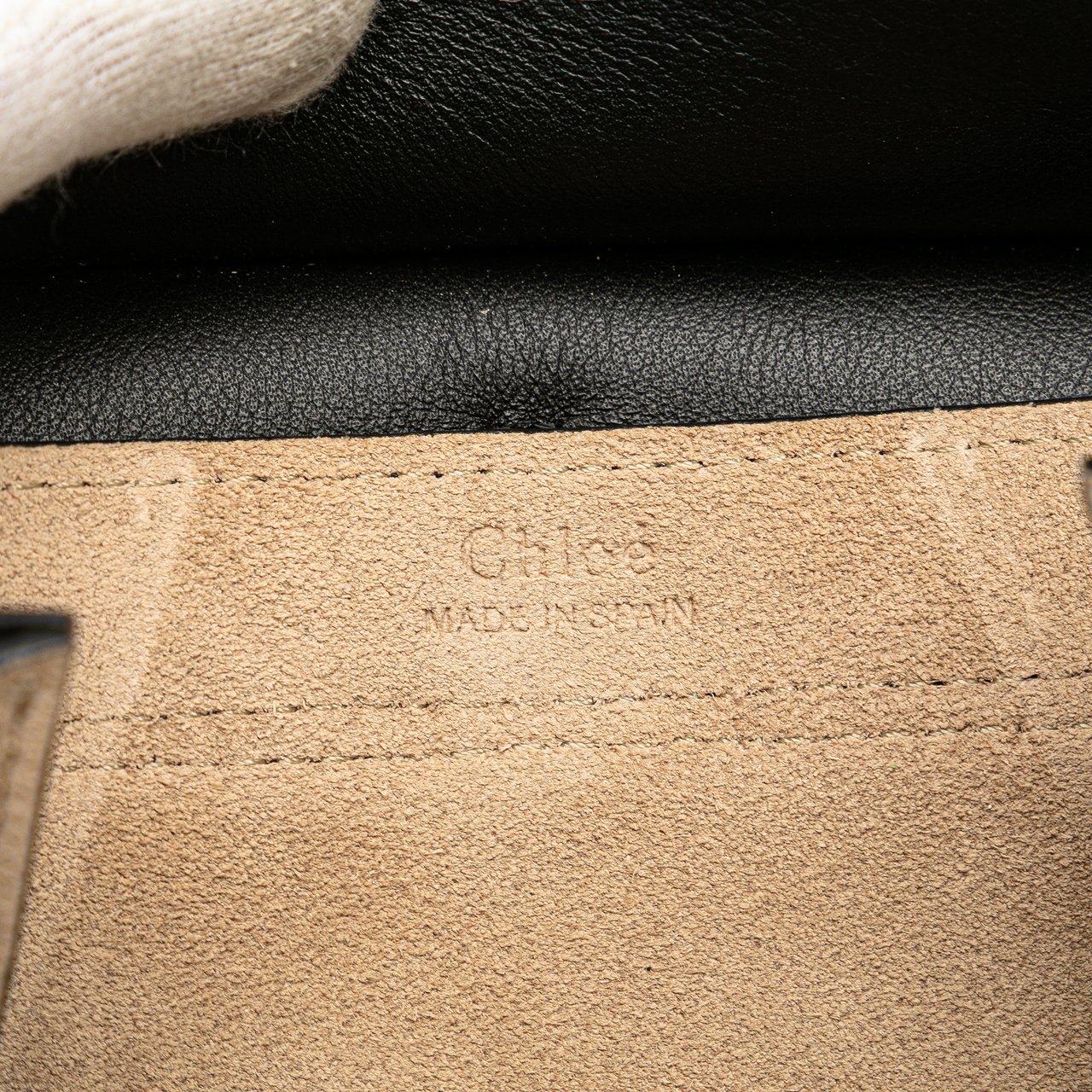 Chloé Mini Leather Faye Crossbody Zwart
