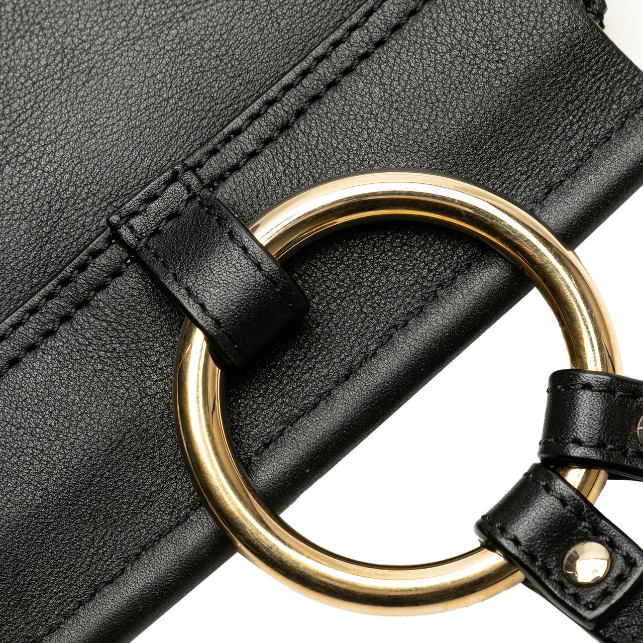 Chloé Mini Leather Faye Crossbody Zwart