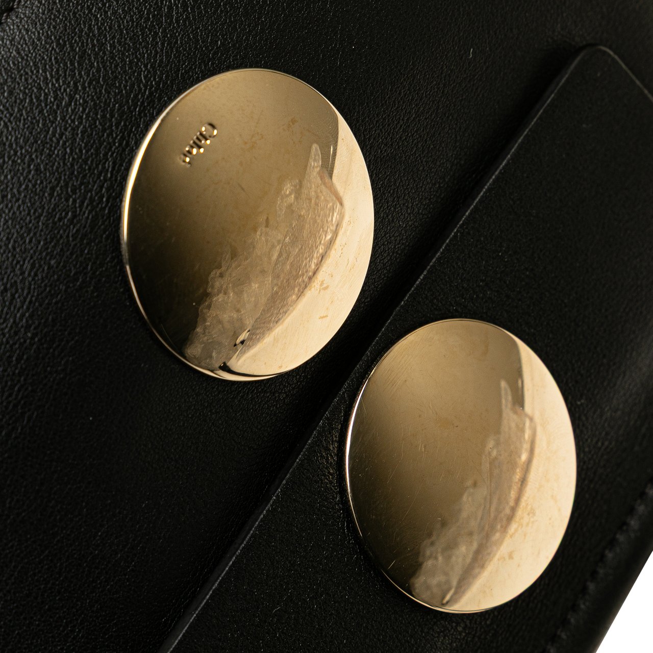 Chloé Mini Leather Faye Crossbody Zwart