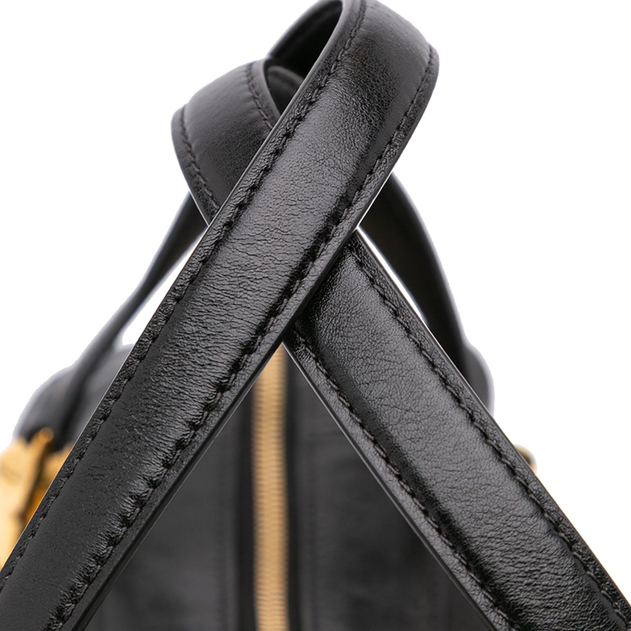 Chloé Shiny Calfskin Paraty 24 Satchel Zwart