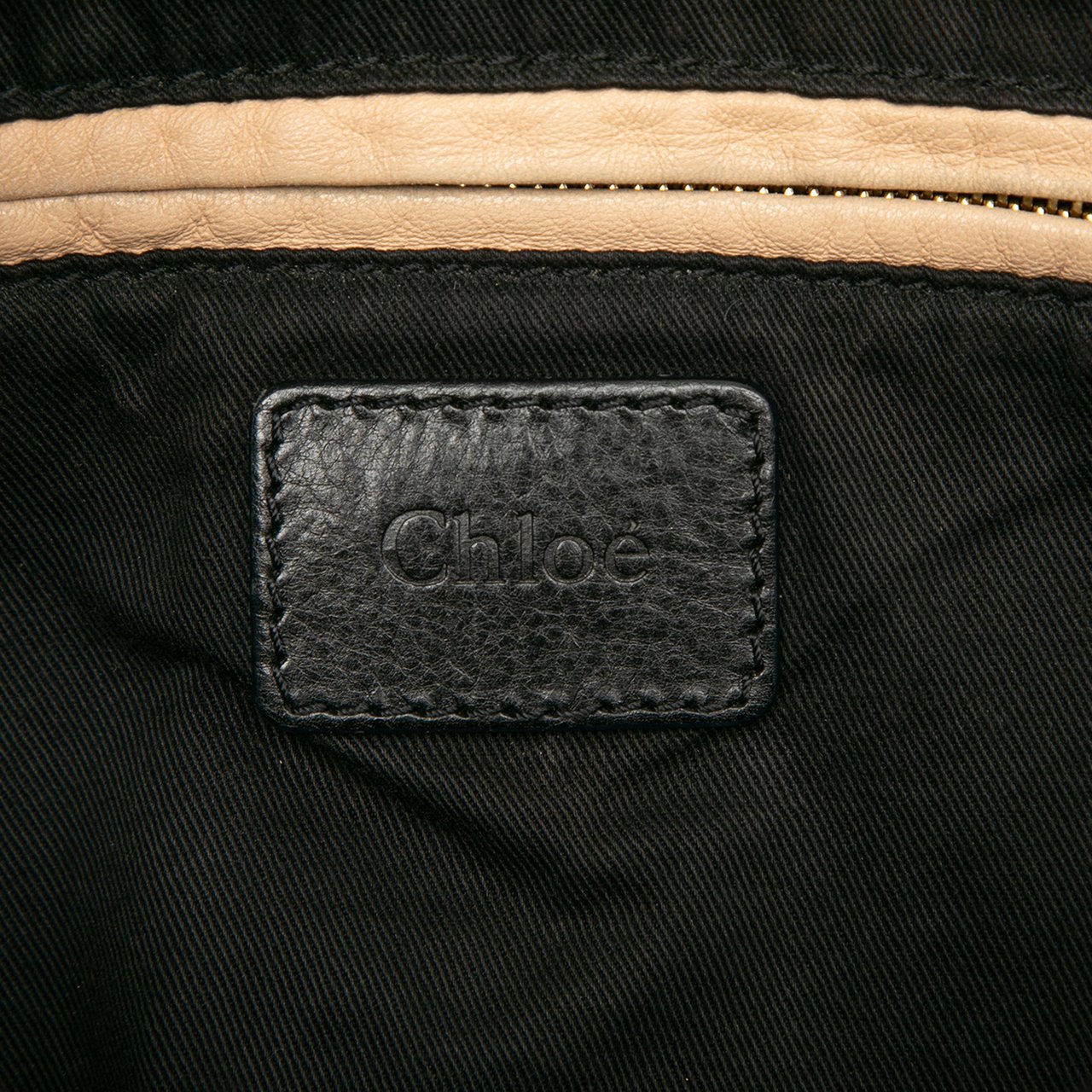 Chloé Large Pebbled Leather Paraty Satchel Zwart