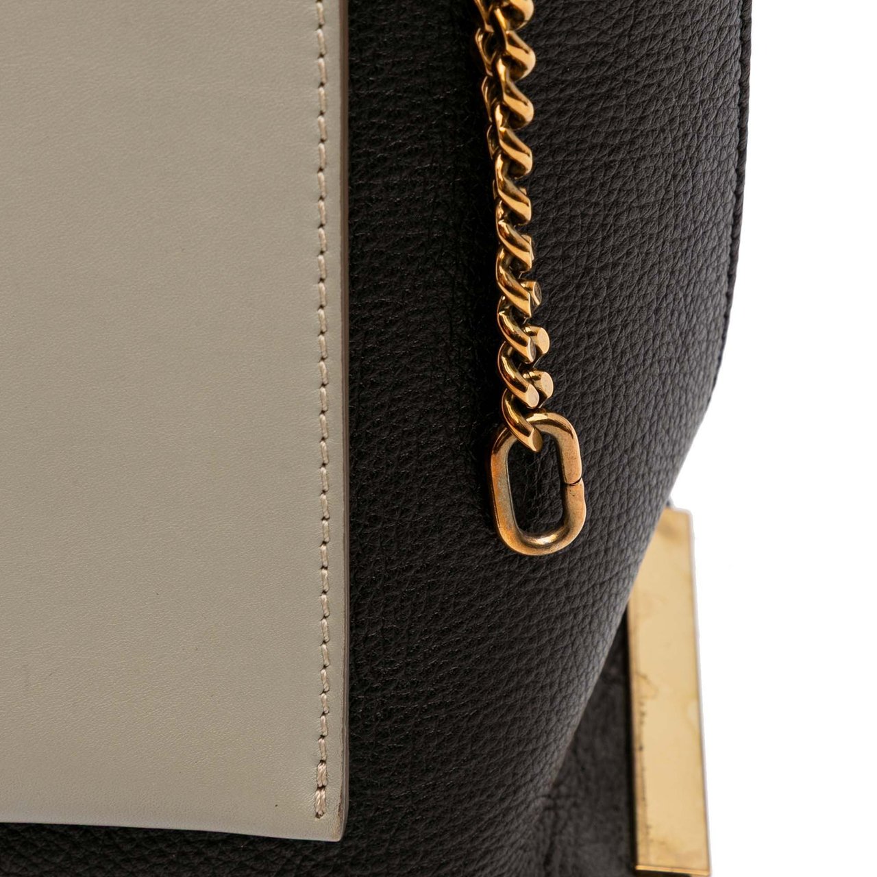 Chloé Medium Tricolor Leather Clare Shoulder Bag Bruin